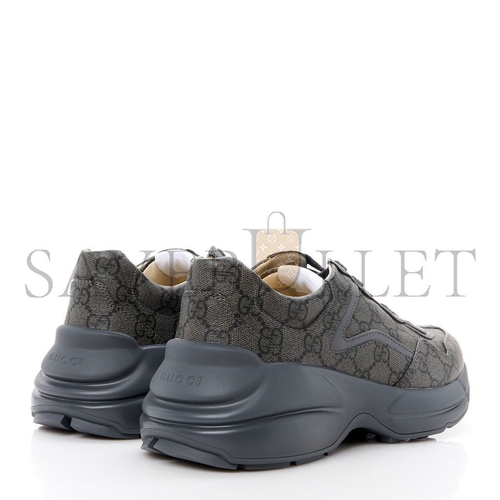 g*u*i gg S*p*e monogram apollo calfskin mens rhyton sneakers